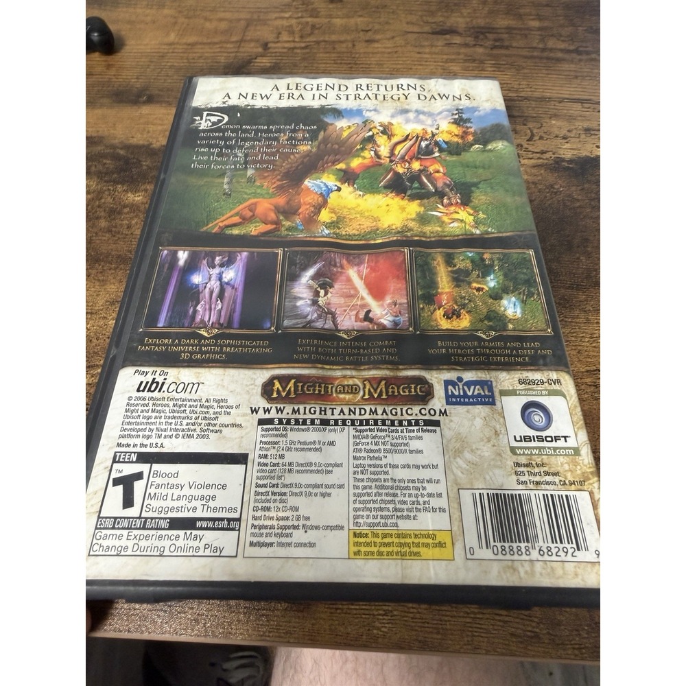 Ubisoft Might and Magic Heroes V 4-Disc Set w/Manual Case PC NTSC 2006 T - Picture 2 of 5